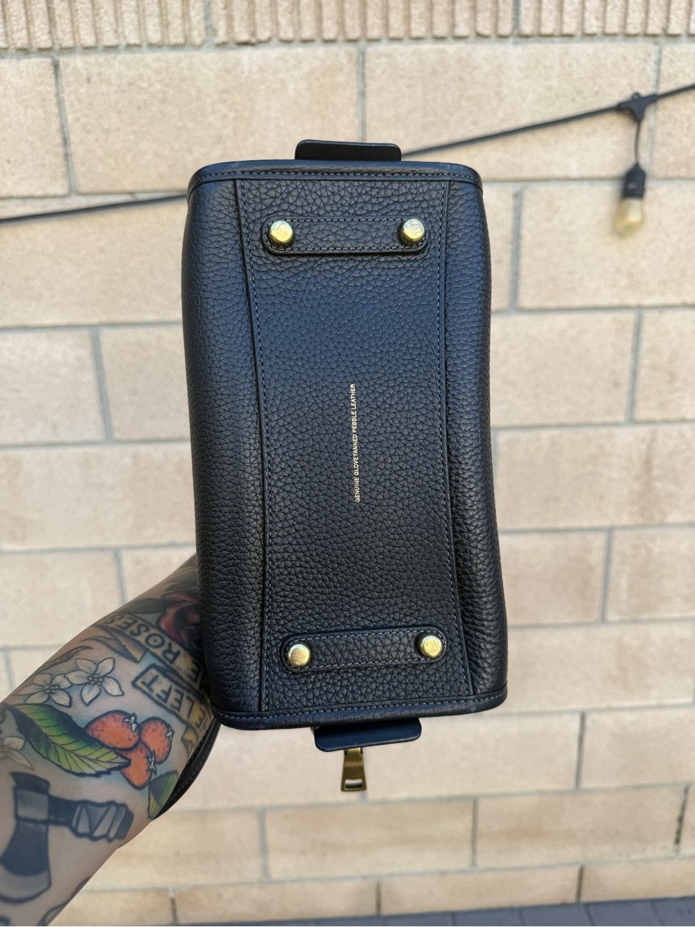 Coach Black Pebbled Leather rogue 25 with Gold Hardware - Picture 8 of 8